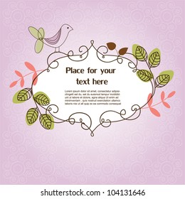 Floral frame