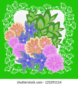 Floral frame