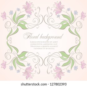 Floral frame