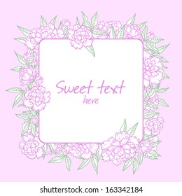 Floral frame