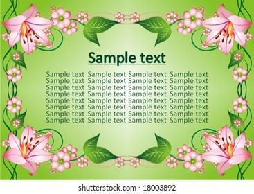 Floral frame