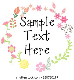 Floral Frame. 