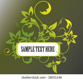 Floral frame
