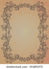 Floral frame