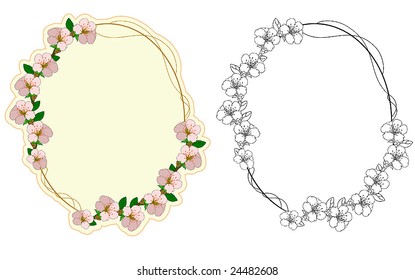 Floral frame