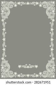 Floral frame.
