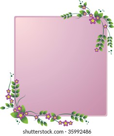 Floral frame