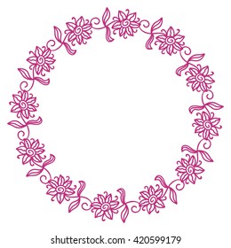 Floral frame