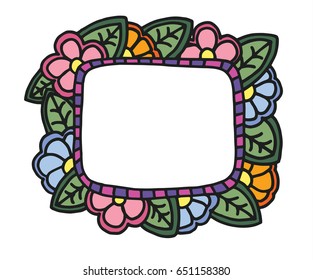 Floral frame