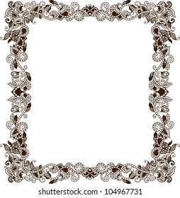 Floral Frame Abstract