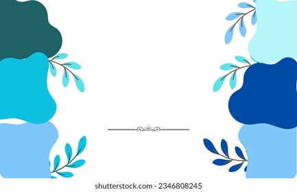 Fondo web de arte de marco floral. Resumen de la celebración de la decoración geométrica.