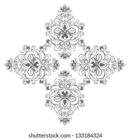 Floral frame background