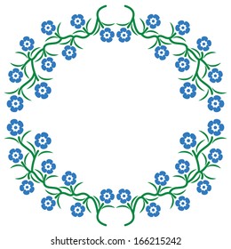 floral frame. background