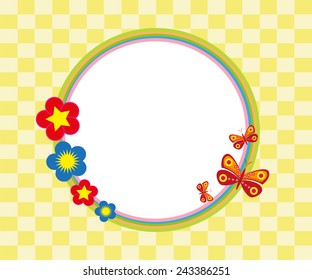 Floral frame background