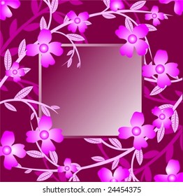 floral frame background