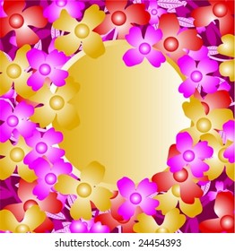 floral frame background