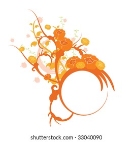 floral frame background