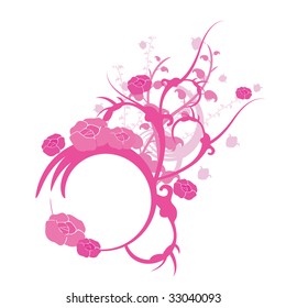 floral frame background