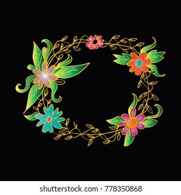 floral frame background