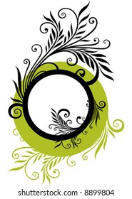 Floral frame, background