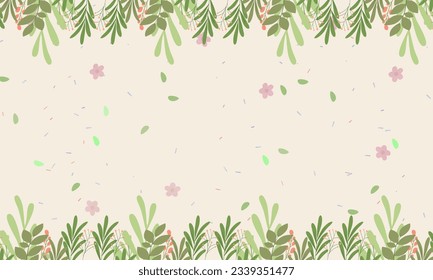 Floral frame Background Vector Design