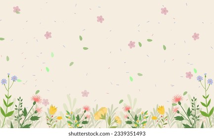 Floral frame Background Vector Design