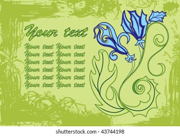 Floral frame beautiful