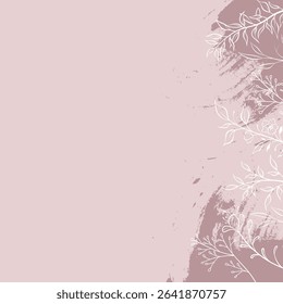 Floral frame border. Vector decorative floral greeting card or invitation design.