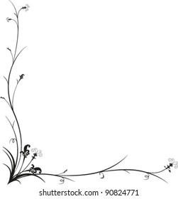 Floral frame by classic design.