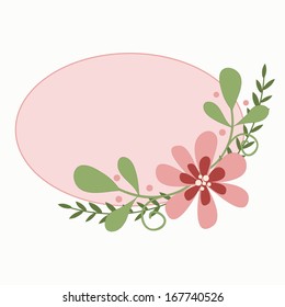 floral frame for celebratory design
