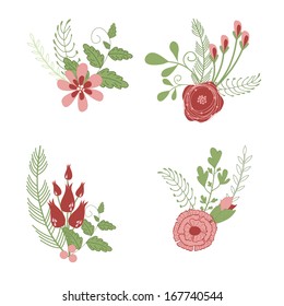 floral frame for celebratory design