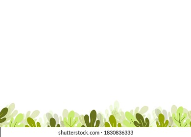 Floral frame with colorful exotic branches on white background. Ornate border with tropic leaves. Vector stock illustration for wallpaper, posters, card.  Doodle style. Copy space.