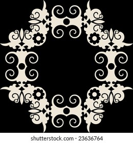 floral frame decoration