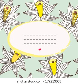 floral frame, decorative background