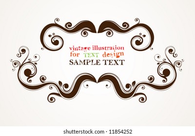 Floral frame for design.