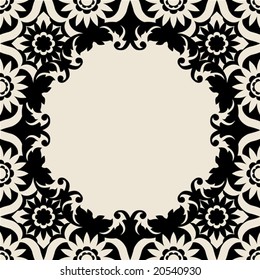 floral frame design