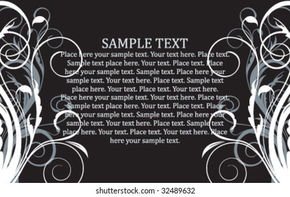 floral frame for design