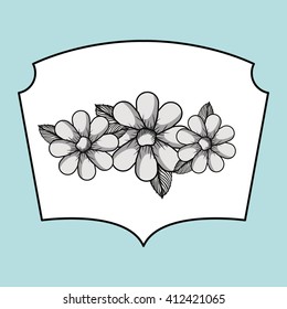 floral frame  design 