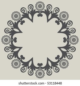 Blumenrahmen-Design