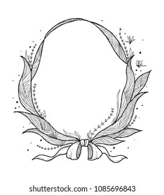 Floral frame draw