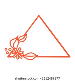 Floral Frame Element Vector Illustration