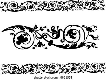 Floral  frame elements - vector