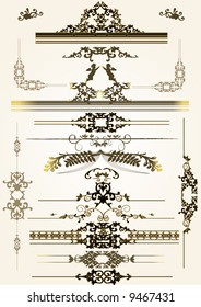 Floral Frame Elements - vector