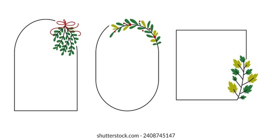 Floral frame , flower frames , decorative frame, minimal frames vector ornament illustration joyful creations	