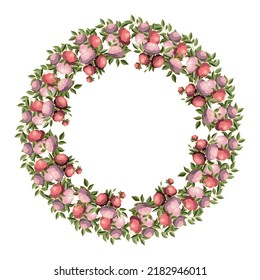 Floral frame. Flowers and leaves. Vector. Colorful element for design in doodle style.
