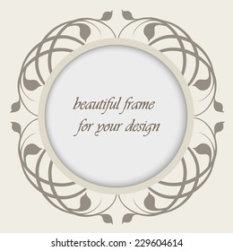 floral frame with free place for your text