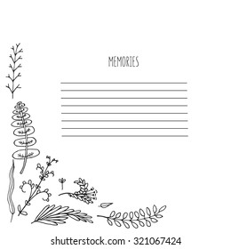 Floral frame graphic set