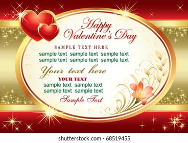 floral frame with heart
