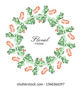 Floral frame illustration