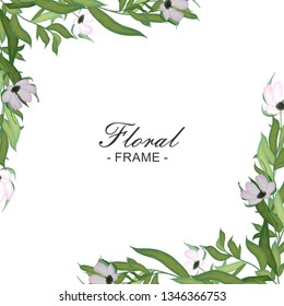 Floral Frame Illustration